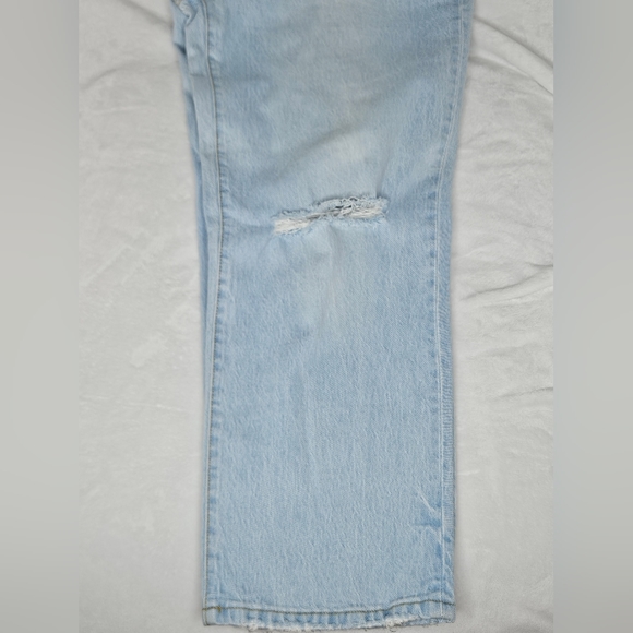 Women's Vintage Style Button Up Straight Leg Denim Jeans - Picture 7 of 11